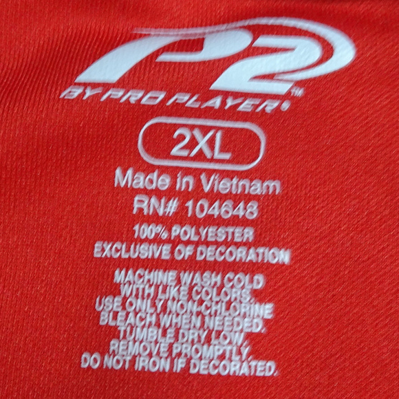 NCAA Ohio State Pro Player Red Polo Shirt 2XLarge - Picture 4 of 6